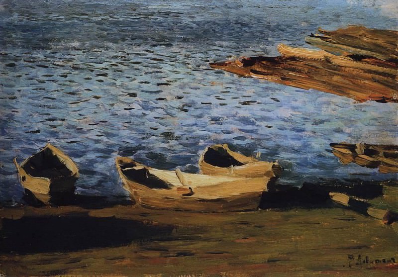 shore. The first half of 1890, Isaac Ilyich Levitan