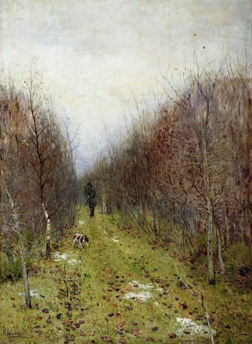 Autumn. Hunter. 1880, Isaac Ilyich Levitan