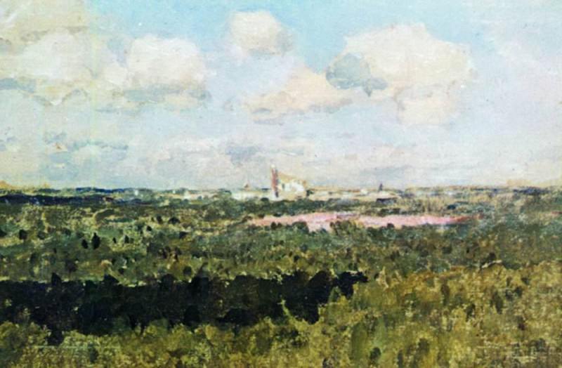 Вид на Новодевичий монастырь. 1898-1899, Исаак Ильич Левитан