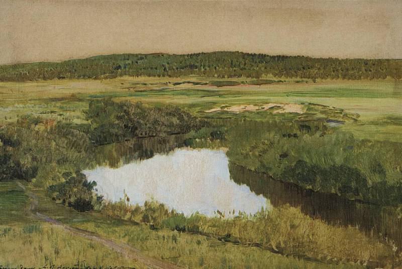 By evening. Istra River. 1885, Isaac Ilyich Levitan