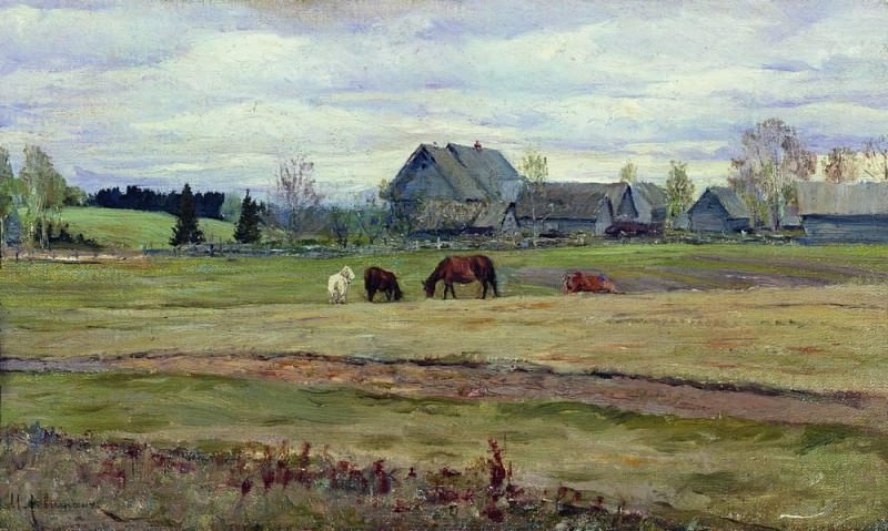 Overcast day. 1890, Isaac Ilyich Levitan