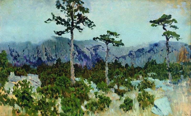 Three pine. 1886, Isaac Ilyich Levitan