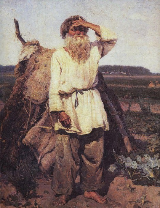 old gardener, Vasily Ivanovich Surikov
