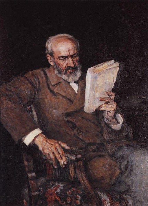 Portrait of Dr. A. J. Jezierski, Vasily Ivanovich Surikov