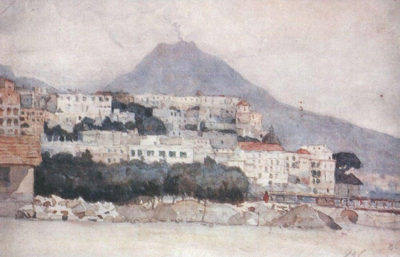 Naples. Vesuvius, Vasily Ivanovich Surikov