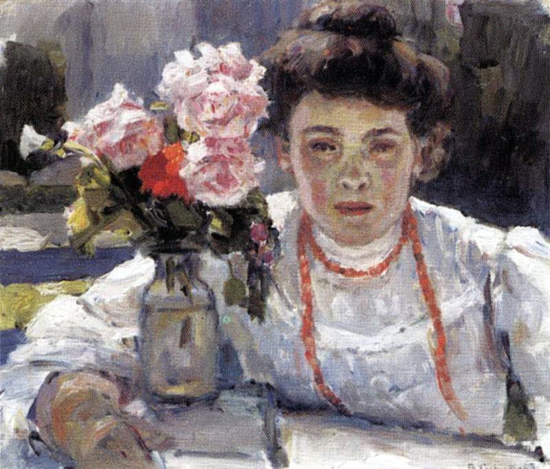 Portrait of EV Surikova, Vasily Ivanovich Surikov