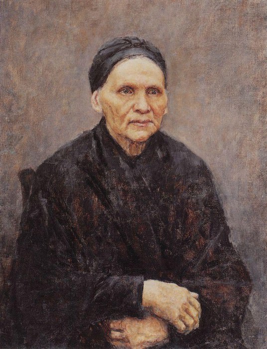Portrait PF Surikova , Vasily Ivanovich Surikov