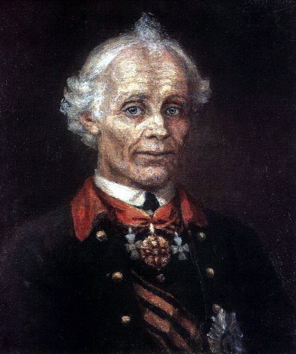 Portrait of Alexander Suvorov, Vasily Ivanovich Surikov