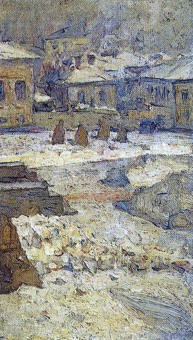 Square in front of the Museum of Fine Arts in Moscow, Vasily Ivanovich Surikov