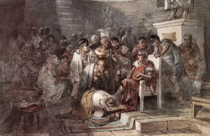 Assassination of Julius Caesar. About, Vasily Ivanovich Surikov