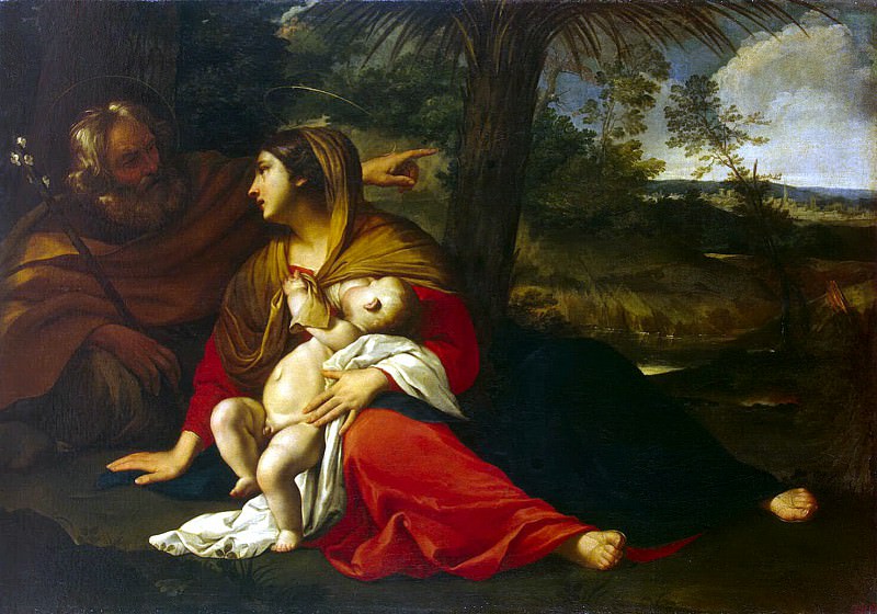 Rest of the Holy Family on the Flight into Egypt, Hermitage ~ Part 05