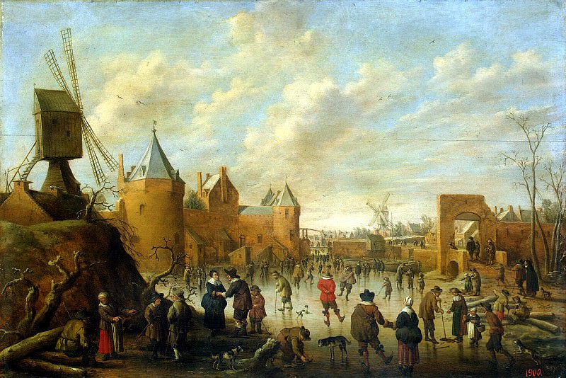 Drohslot, Jost Cornelisz – Winter in the Dutch city, Hermitage ~ Part 05