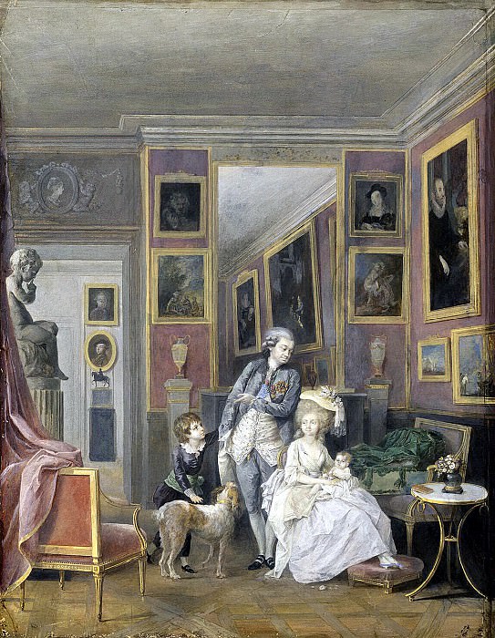 Count Alexander Stroganoff with his wife Ekaterina and children Paul and Natalie, Hermitage ~ Part 05