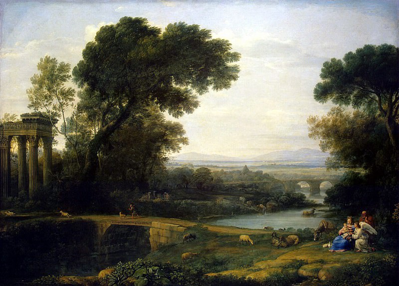 Gellee, Claude – Landscape with the Rest on the Flight into Egypt, Hermitage ~ Part 05