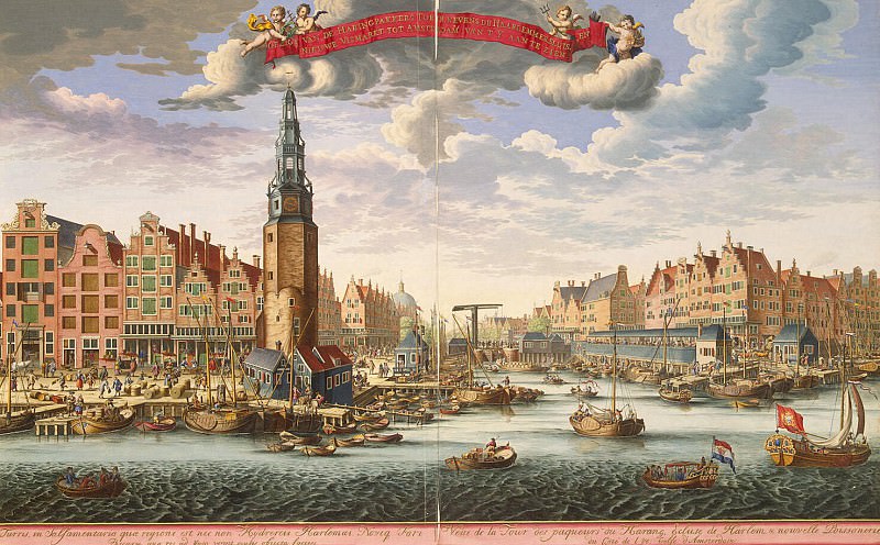 Вид Башни упаковщиков сельди и Нового рыбного рынка со стороны залива Эй в Амстердаме, Эрмитаж ~ часть 5