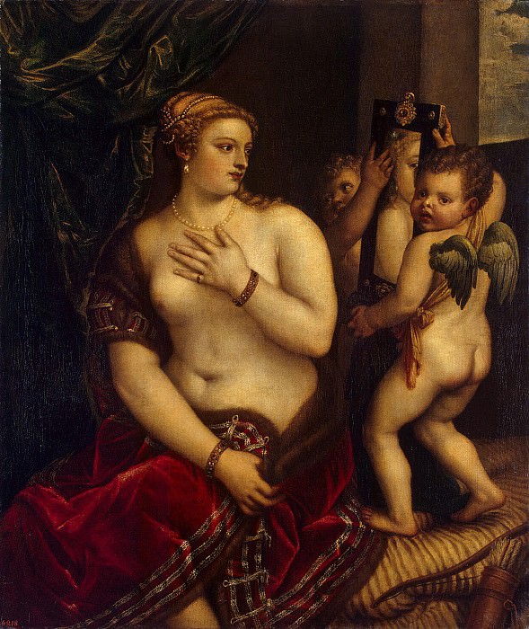 Venus with two cupids in the mirror, Hermitage ~ Part 05