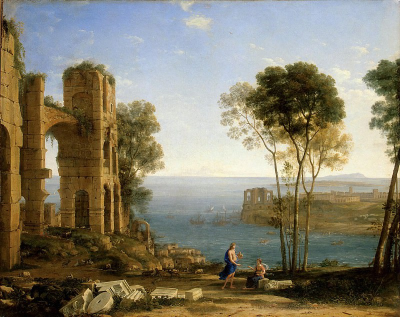 Gellee, Claude – Landscape with Apollo and the Sibyl Kuma, Hermitage ~ Part 05