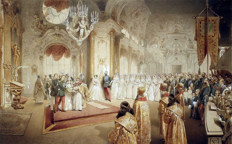 Zichy, Mihaly – Wedding of Grand Duke Alexander Alexandrovich and Grand Duchess Maria Feodorovna, Hermitage ~ Part 05