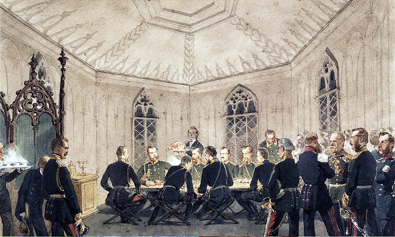 Зичи, Михай – Александр II с группой венных за столом в готическом интерьере, Эрмитаж ~ часть 5