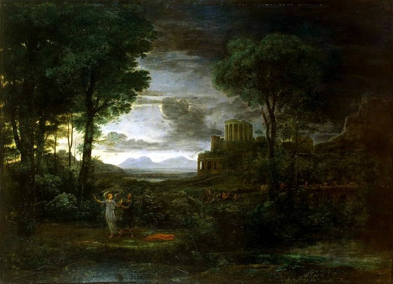 Gellee, Claude – Landscape with the struggle of Jacob with the angel, Hermitage ~ Part 05