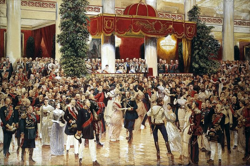 Kardovsky, Dmitrii Nikolaevich – Ball at the St. Petersburg Nobles February 23, 1913, Hermitage ~ Part 05