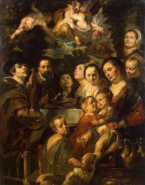 Jordaens, Jacob – Self-portrait with his parents, brothers and sisters, Hermitage ~ Part 05