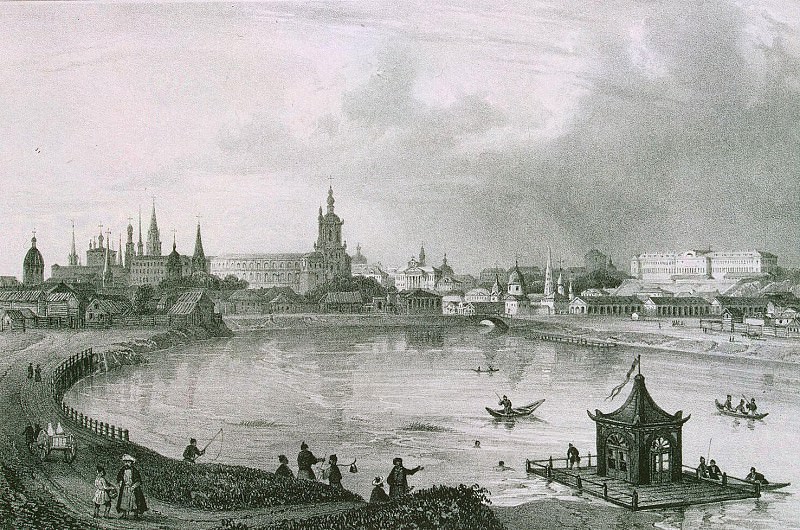 Zhakotte, Louis Julien – Panoramic view of the city of Kazan on the south side, Hermitage ~ Part 05