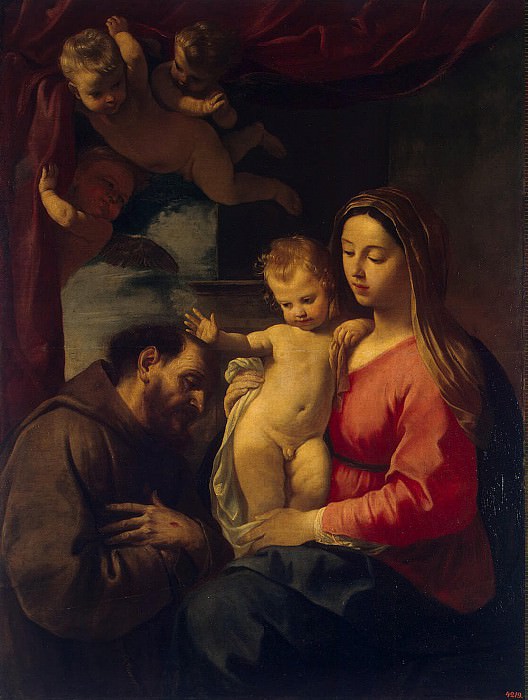 Cantarini, Simone – Madonna and Child with St. Francis, Hermitage ~ Part 05