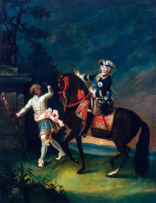 Portrait of Elizabeth on horseback with blackamoor, Hermitage ~ Part 05