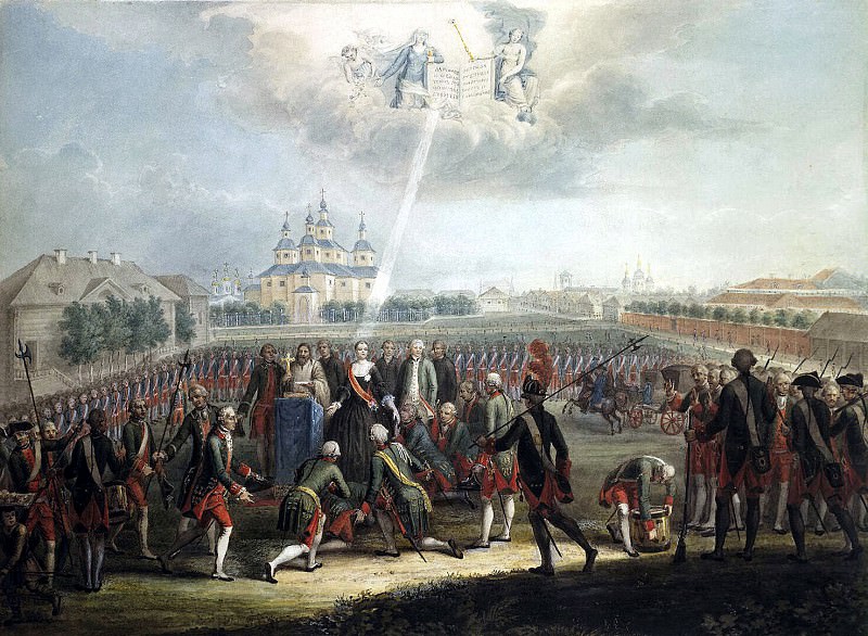 Присяга лейб-гвардии Измайловского полка 28 июня 1762 г., Эрмитаж ~ часть 5