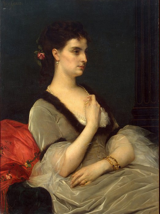 Cabanel, Alexander – Portrait of Countess Elizabeth Andreevny Vorontsov-Dashkov, Hermitage ~ Part 05
