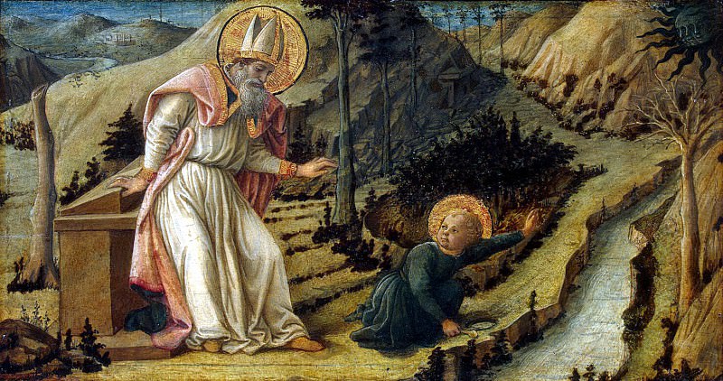 Lippi, Fra Filippo – The Vision of St. Augustine, Hermitage ~ part 07