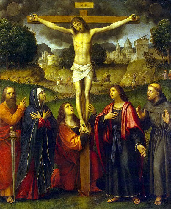 Luini, Bernardino – Crucifixion with the upcoming, Hermitage ~ part 07
