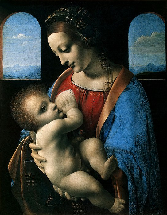 Леонардо да Винчи – Мадонна с Младенцем, Эрмитаж ~ часть 7
