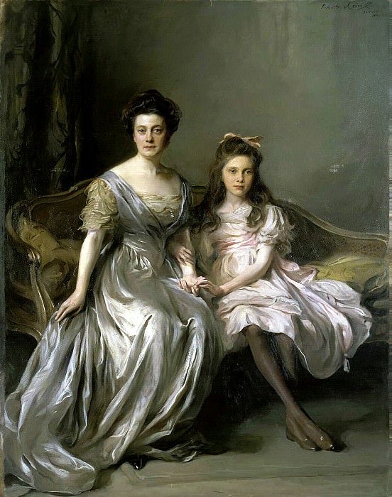 Laszlo Fülöp – Portrait of a Lady with her daughter, Hermitage ~ part 07