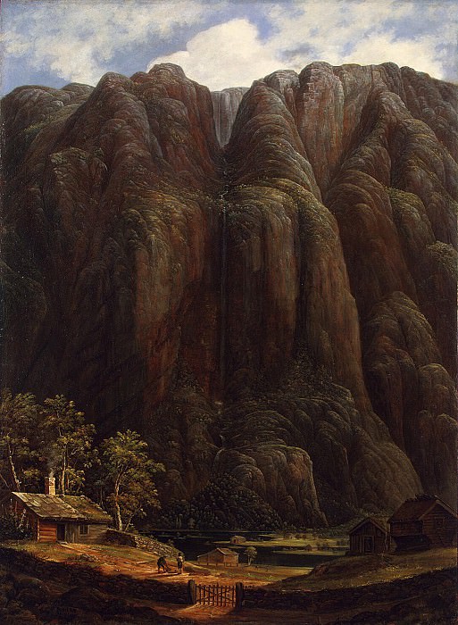 Lehman Carl Peter – Rocks and a waterfall in Norway, Hermitage ~ part 07