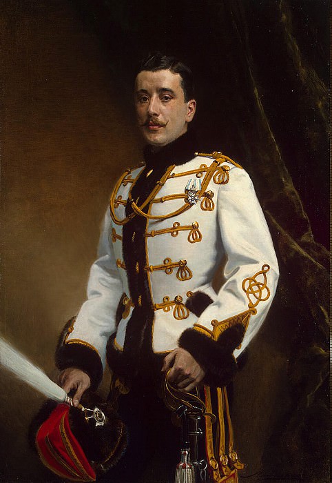 Lipgart, Ernst Karlovich – Portrait of a cornet of the Life Guards Hussar Regiment P. Rajewski, Hermitage ~ part 07
