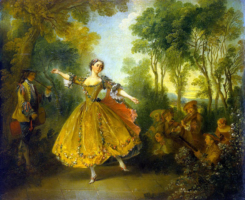Lancret, Nicola – Portrait of the dancer Camargo, Hermitage ~ part 07