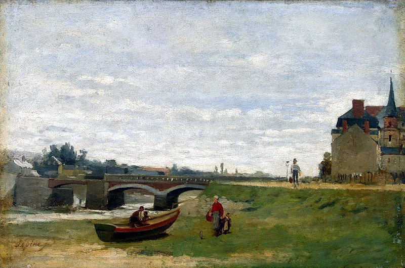 Lepine, Stanislas Victor Edouard – Landscape with a bridge, Hermitage ~ part 07