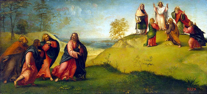 Lotto, Lorenzo – Christ Leading the apostles on Mount Tabor, Hermitage ~ part 07