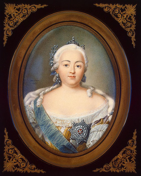 Benner, Jean Henri – Portrait of Empress Elizabeth, Hermitage ~ Part 01