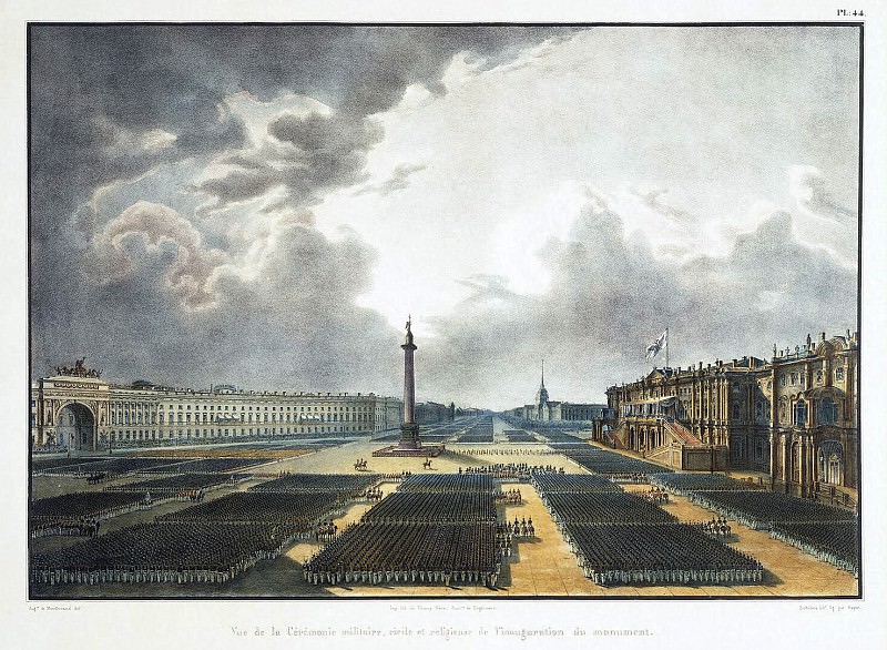 Bishebua, LP-A. Baillot AJ-B. – Grand opening of the Alexander Column, Hermitage ~ Part 01