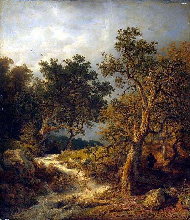 Achenbach, Andreas – Landscape with a stream, Hermitage ~ Part 01