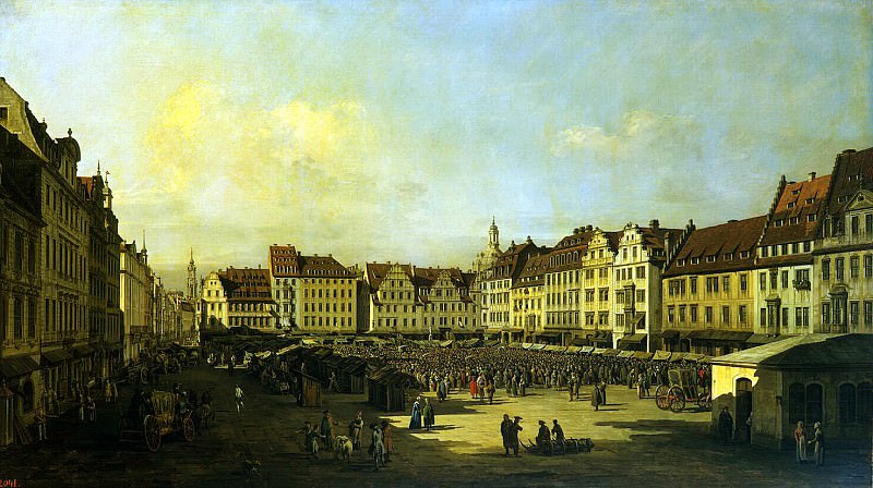 Bellotto, Bernardo – Old Market Square in Dresden, Hermitage ~ Part 01