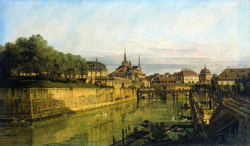 Bellotto, Bernardo – Moat at the Zwinger in Dresden, Hermitage ~ Part 01