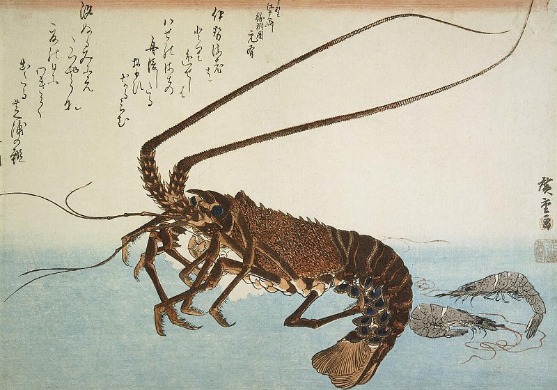 Ando Hiroshige – Sheet lobster and shrimp, Hermitage ~ Part 01