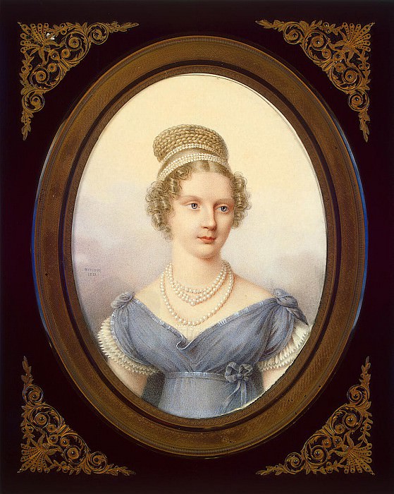 Benner, Jean Henri – Portrait of Grand Duchess Alexandra, Hermitage ~ Part 01