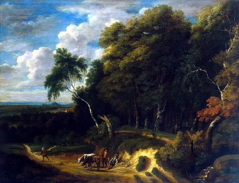 Artois, Jacques Dr – Landscape with cattle drover on the road, Hermitage ~ Part 01