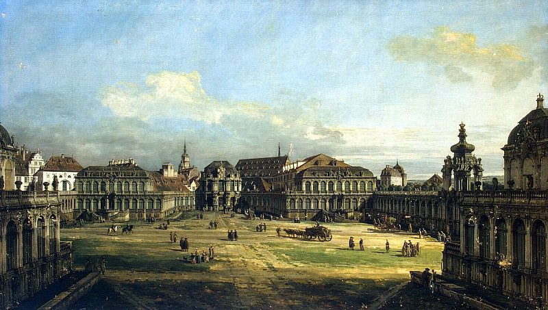 Bellotto, Bernardo – Zwinger in Dresden, Hermitage ~ Part 01