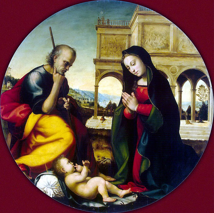 Albertinelli, Mariotto – Adoration of the Christ Child, Hermitage ~ Part 01